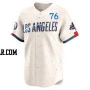 Alex Freeland Men's Los Angeles Dodgers Cream Limited 2024 City Connect World Series Champions Jersey