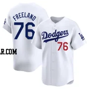 Alex Freeland Men's Los Angeles Dodgers White Limited Home Jersey