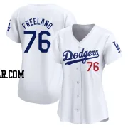 Alex Freeland Women's Los Angeles Dodgers White Limited Home Jersey