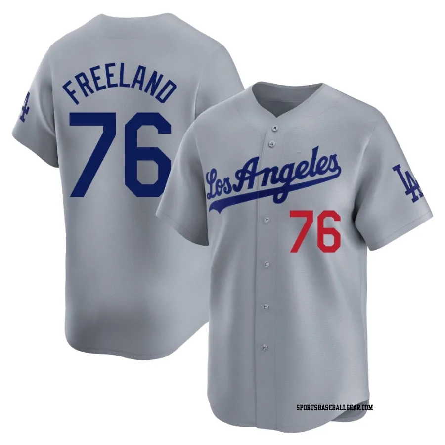 Alex Freeland Youth Los Angeles Dodgers Gray Limited Away Jersey