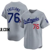 Alex Freeland Youth Los Angeles Dodgers Gray Limited Away World Series Champions Jersey