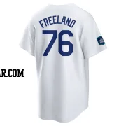 Alex Freeland Youth Los Angeles Dodgers White Replica 2024 World Tour Seoul Series Home Jersey