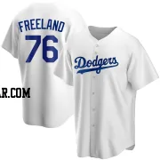 Alex Freeland Youth Los Angeles Dodgers White Replica Home Jersey