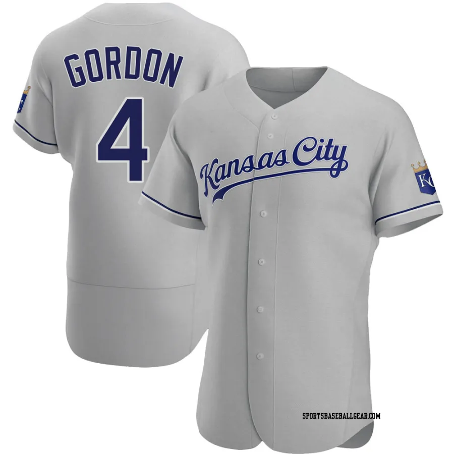 Alex Gordon Men's Kansas City Royals Gray Authentic Road Jersey