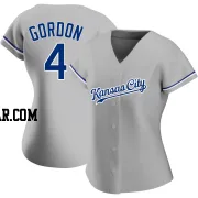Alex Gordon Women's Kansas City Royals Gray Authentic Road Jersey