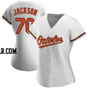 Alex Jackson Women's Baltimore Orioles White Replica Home Jersey