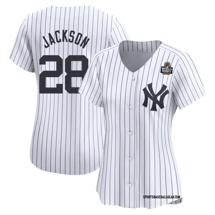 Alex Jackson Women's New York Yankees White Limited Yankee Home 2024 World Series Jersey