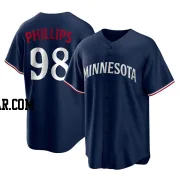 Alex Phillips Youth Minnesota Twins Navy Replica Alternate Jersey