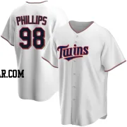 Alex Phillips Youth Minnesota Twins White Replica Home Jersey