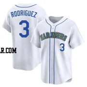 Alex Rodriguez Men's Seattle Mariners White Limited Throwback Cooperstown Collection Jersey