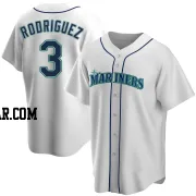 Alex Rodriguez Men's Seattle Mariners White Replica Home Jersey