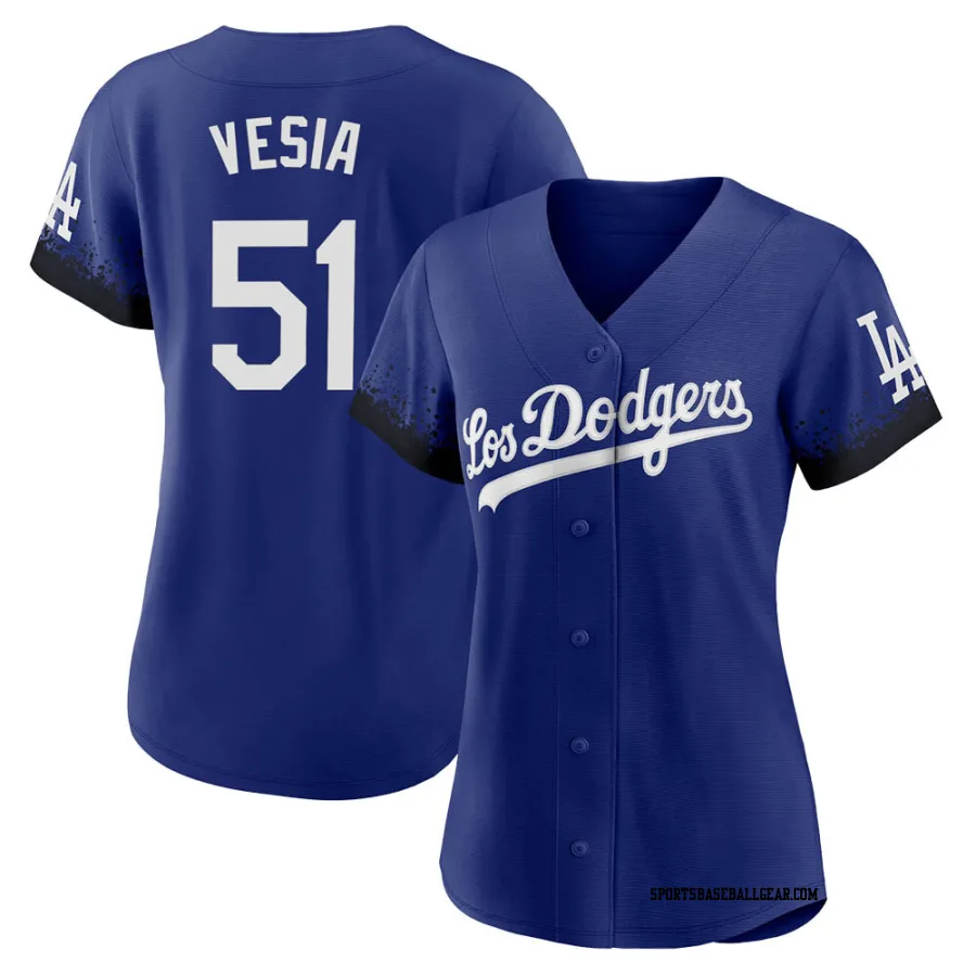 Alex Vesia Women's Los Angeles Dodgers Royal Replica 2021 City Connect Jersey