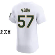Alex Wood Men's Oakland Athletics White Elite Home Jersey