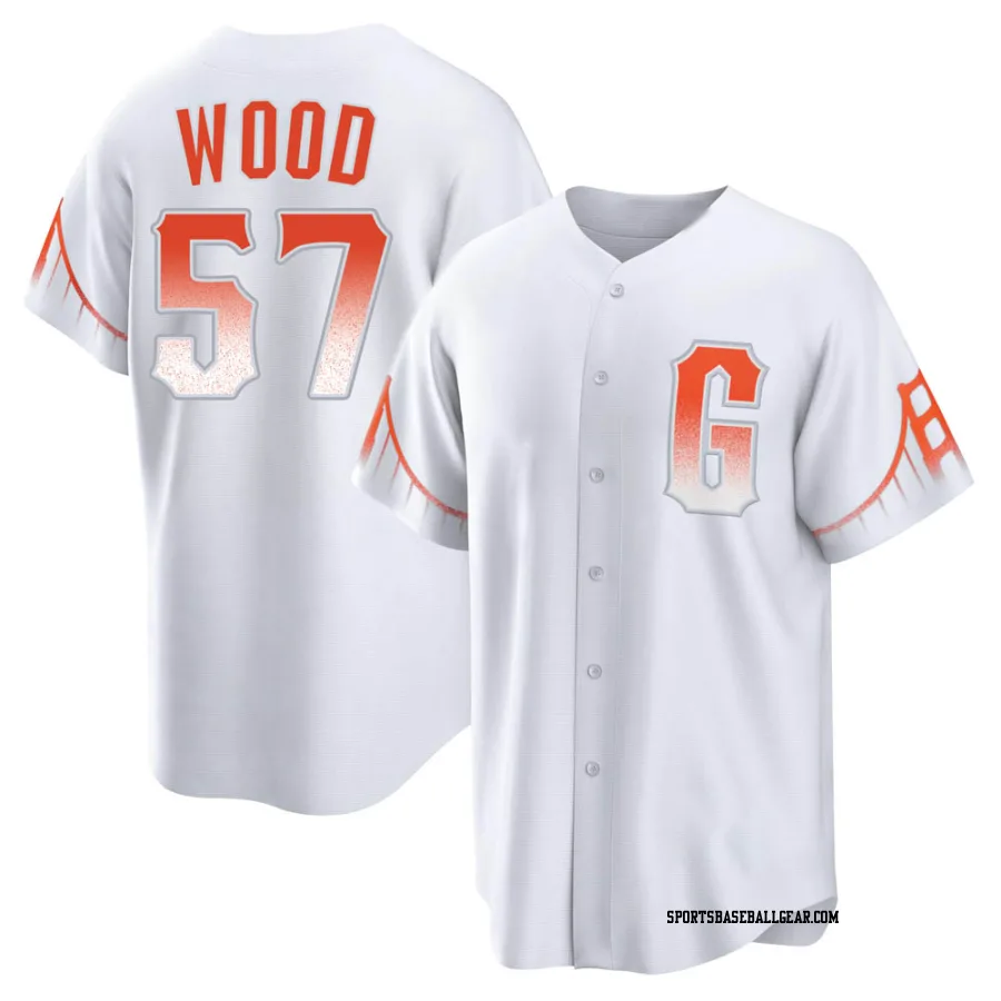 Alex Wood Men's San Francisco Giants White Replica 2021 City Connect Jersey