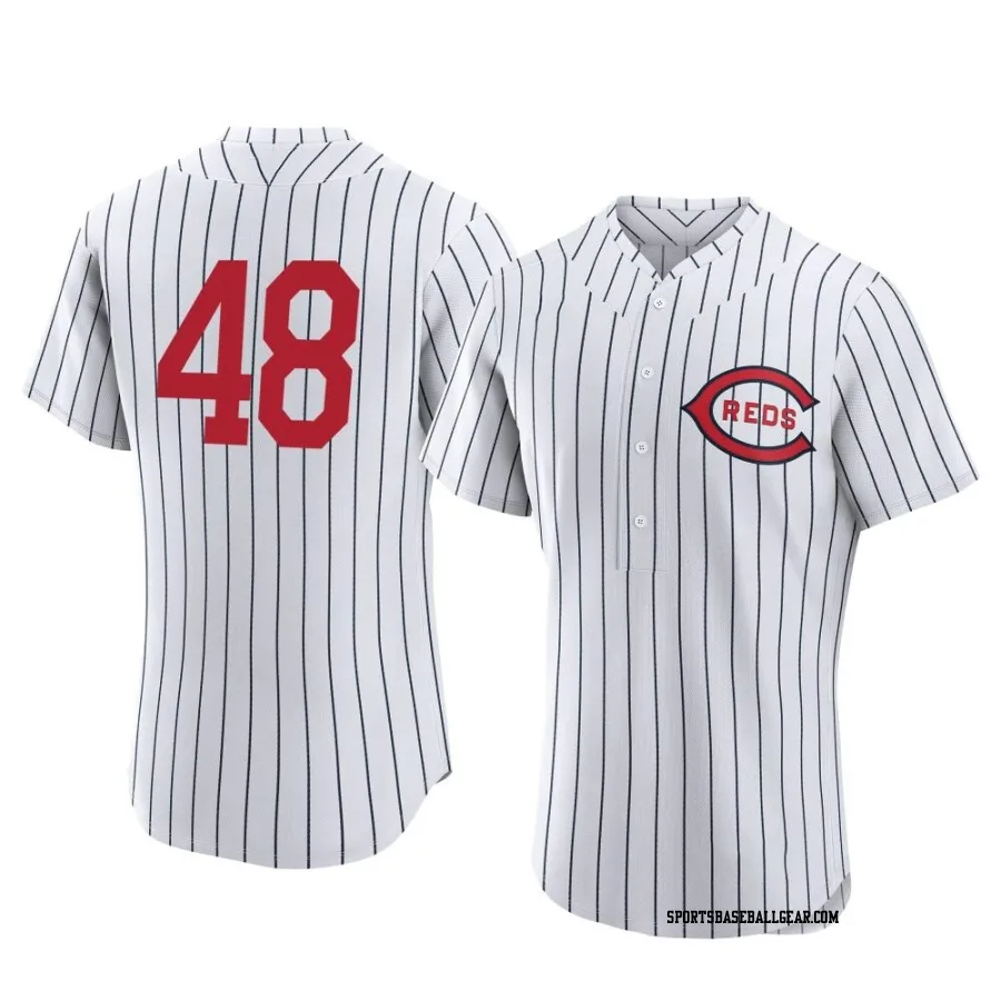 Alex Young Men's Cincinnati Reds White Authentic 2022 Field Of Dreams Jersey