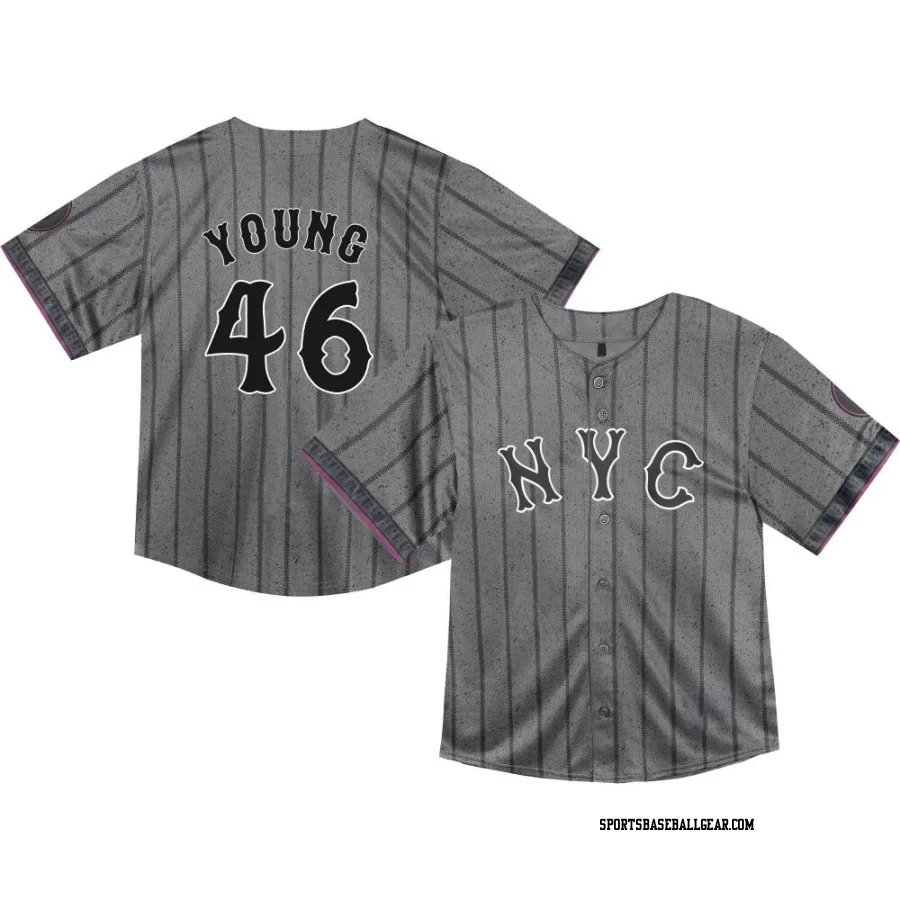 Alex Young Toddler New York Mets Limited Graphite 2024 City Connect Jersey