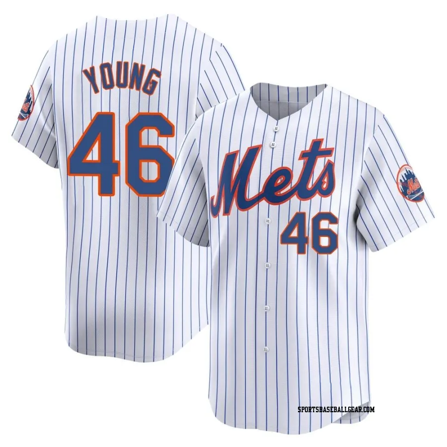 Alex Young Youth New York Mets White Limited Home Jersey