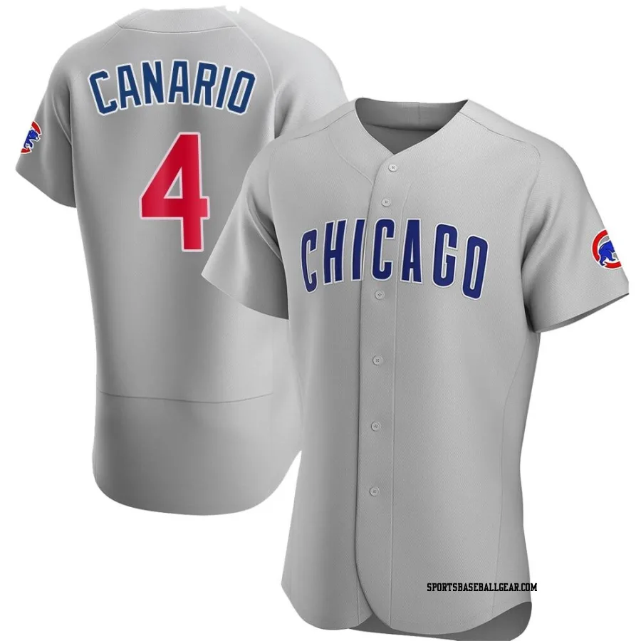 Alexander Canario Men's Chicago Cubs Gray Authentic Road Jersey