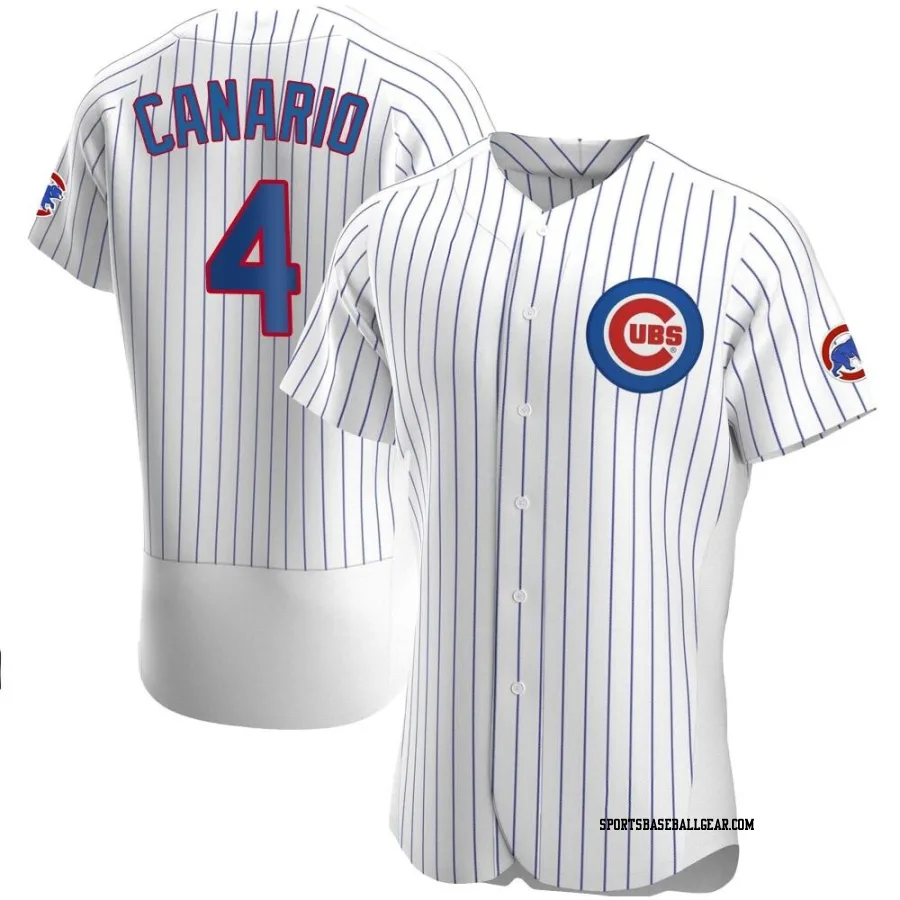 Alexander Canario Men's Chicago Cubs White Authentic Home Jersey