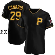 Alexander Canario Men's Pittsburgh Pirates Black Authentic Alternate Jersey