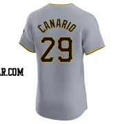 Alexander Canario Men's Pittsburgh Pirates Gray Elite Road Jersey