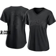 Alexander Canario Women's Chicago Cubs Black Replica Pitch Fashion Jersey