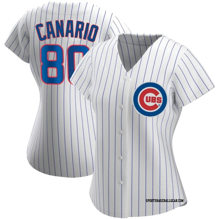 Alexander Canario Women's Chicago Cubs White Authentic Home Jersey
