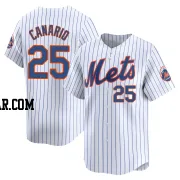 Alexander Canario Youth New York Mets White Limited Home Jersey