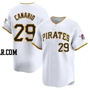 Alexander Canario Youth Pittsburgh Pirates White Limited Home Jersey