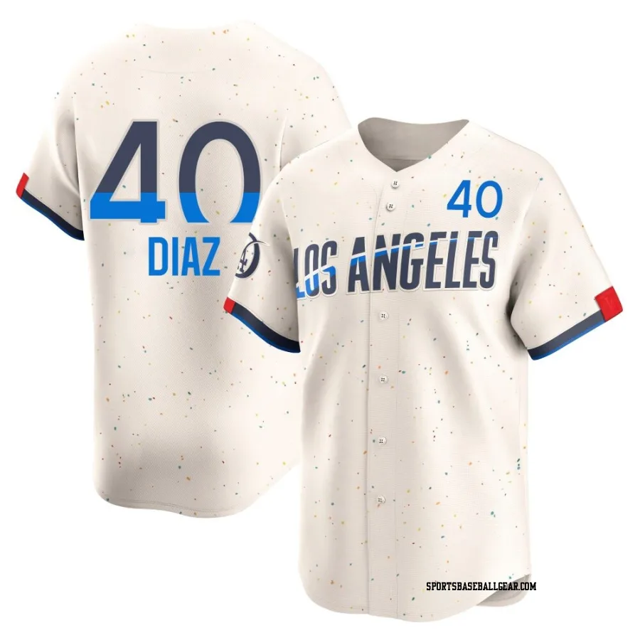 Alexis Diaz Men's Los Angeles Dodgers Cream Limited 2024 City Connect Jersey