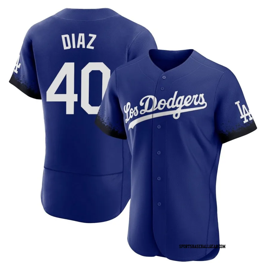 Alexis Diaz Men's Los Angeles Dodgers Royal Authentic 2021 City Connect Jersey