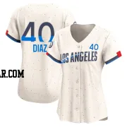 Alexis Diaz Women's Los Angeles Dodgers Cream Limited 2024 City Connect Jersey