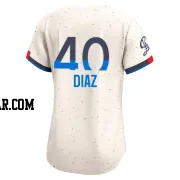Alexis Diaz Women's Los Angeles Dodgers Cream Limited 2024 City Connect Jersey