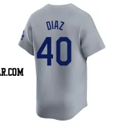 Alexis Diaz Youth Los Angeles Dodgers Gray Limited Away Jersey