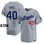 Alexis Diaz Youth Los Angeles Dodgers Gray Limited Away World Series Champions Jersey
