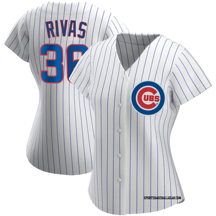 Alfonso Rivas Women's Chicago Cubs White Replica Home Jersey