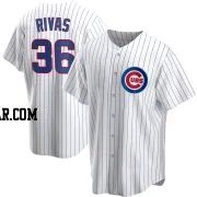 Alfonso Rivas Youth Chicago Cubs White Replica Home Jersey