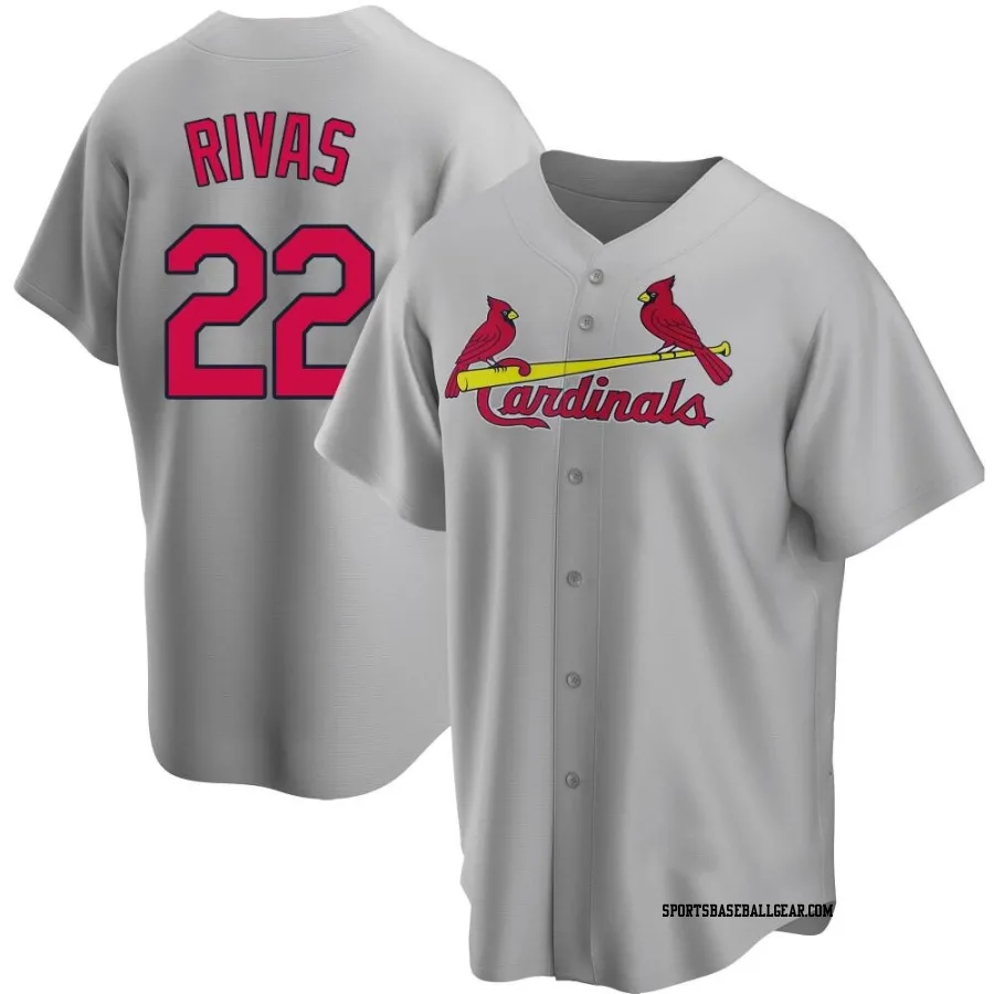 Alfonso Rivas Youth St. Louis Cardinals Gray Replica Road Jersey