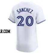 Ali Sanchez Men's Toronto Blue Jays White Elite Home Jersey