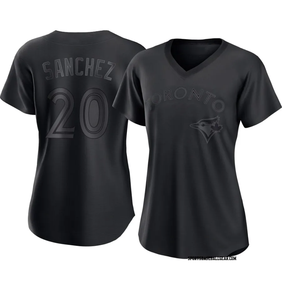 Ali Sanchez Women's Toronto Blue Jays Black Replica Pitch Fashion Jersey
