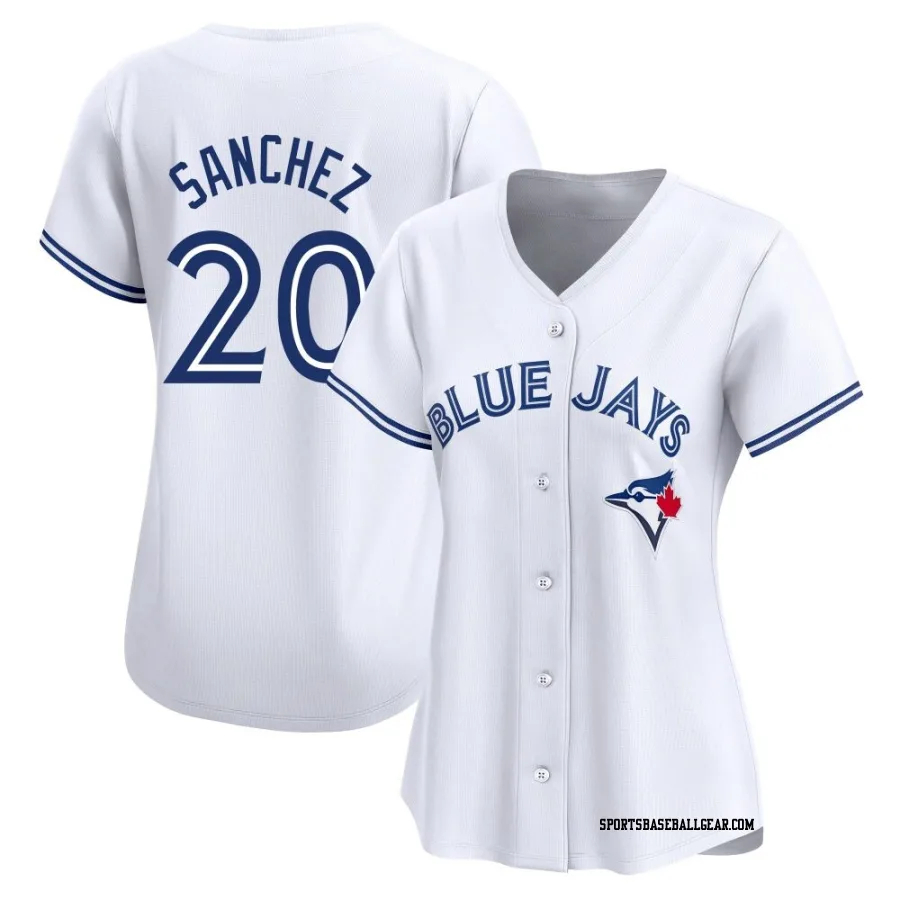 Ali Sanchez Women's Toronto Blue Jays White Limited Home Jersey