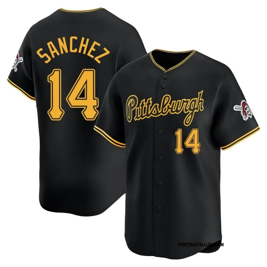 Ali Sanchez Youth Pittsburgh Pirates Black Limited Alternate Jersey