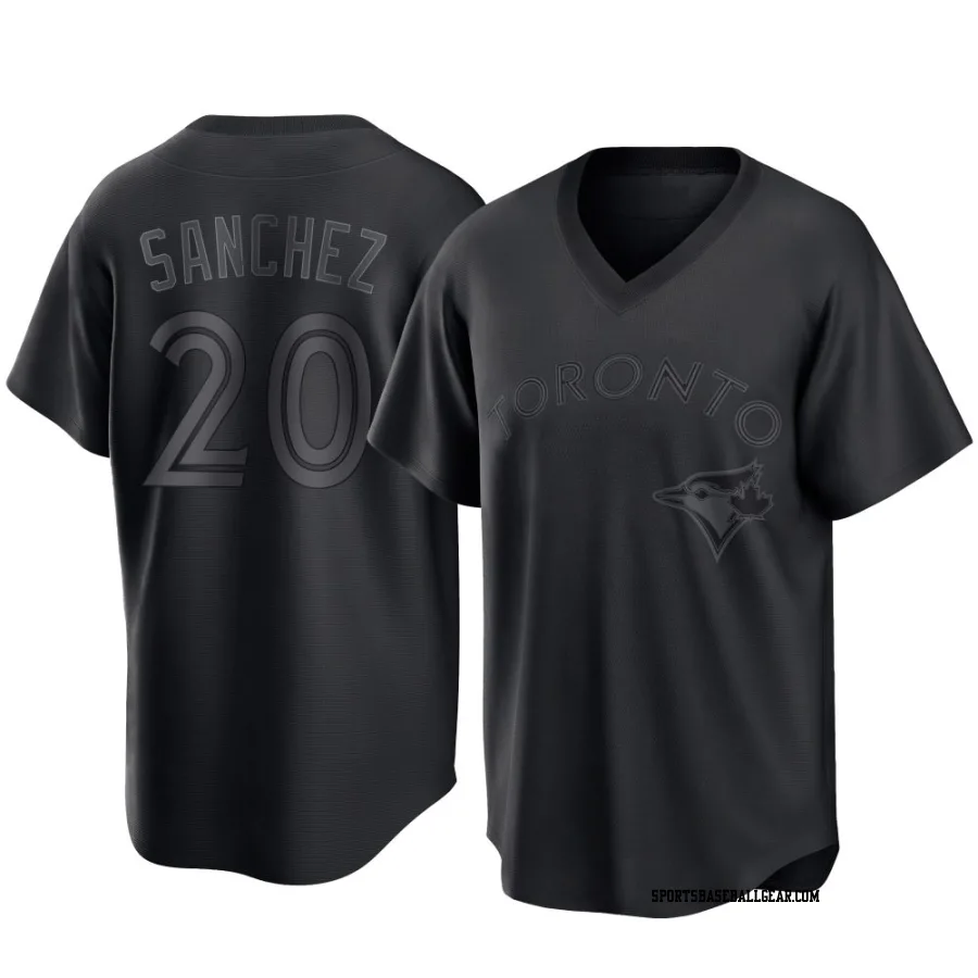 Ali Sanchez Youth Toronto Blue Jays Black Replica Pitch Fashion Jersey