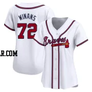 Allan Winans Women's Atlanta Braves White Limited Home Jersey