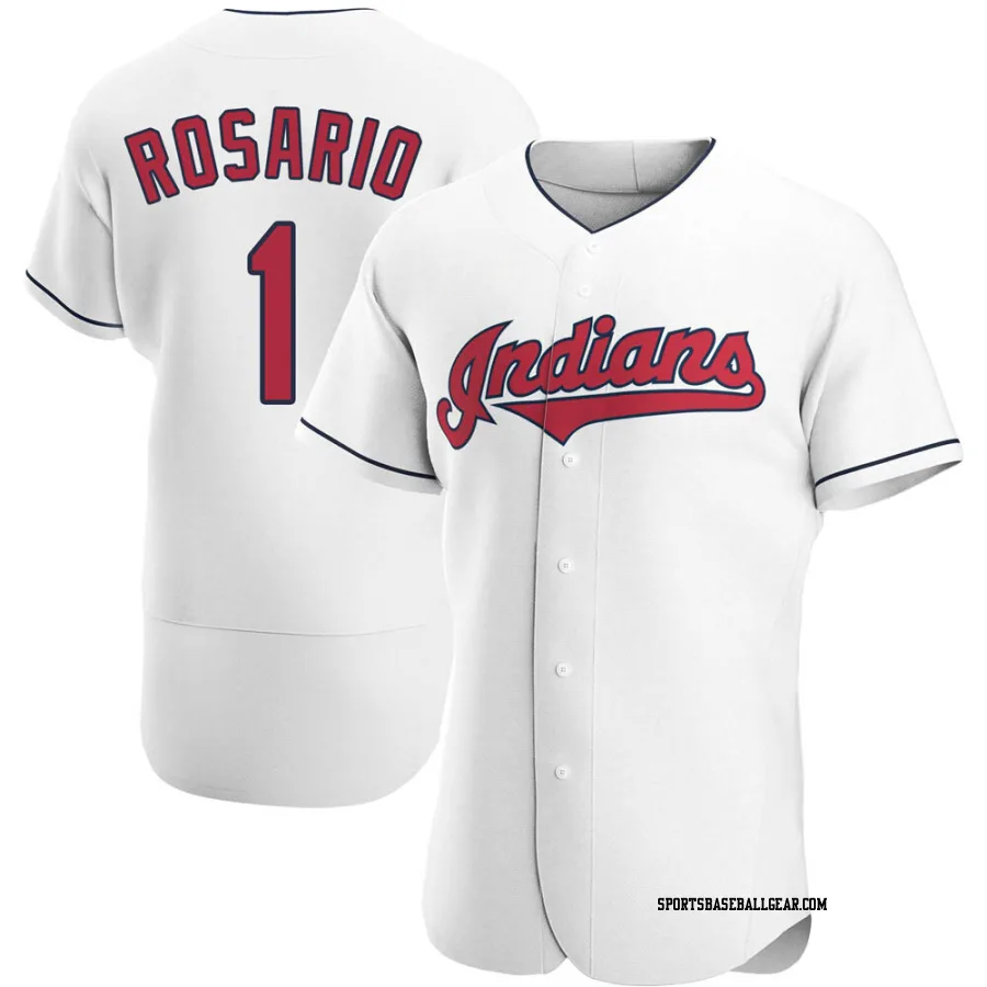 Amed Rosario Men's Cleveland Guardians White Authentic Home Jersey