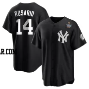Amed Rosario Men's New York Yankees Black/White Replica 2024 World Series Jersey