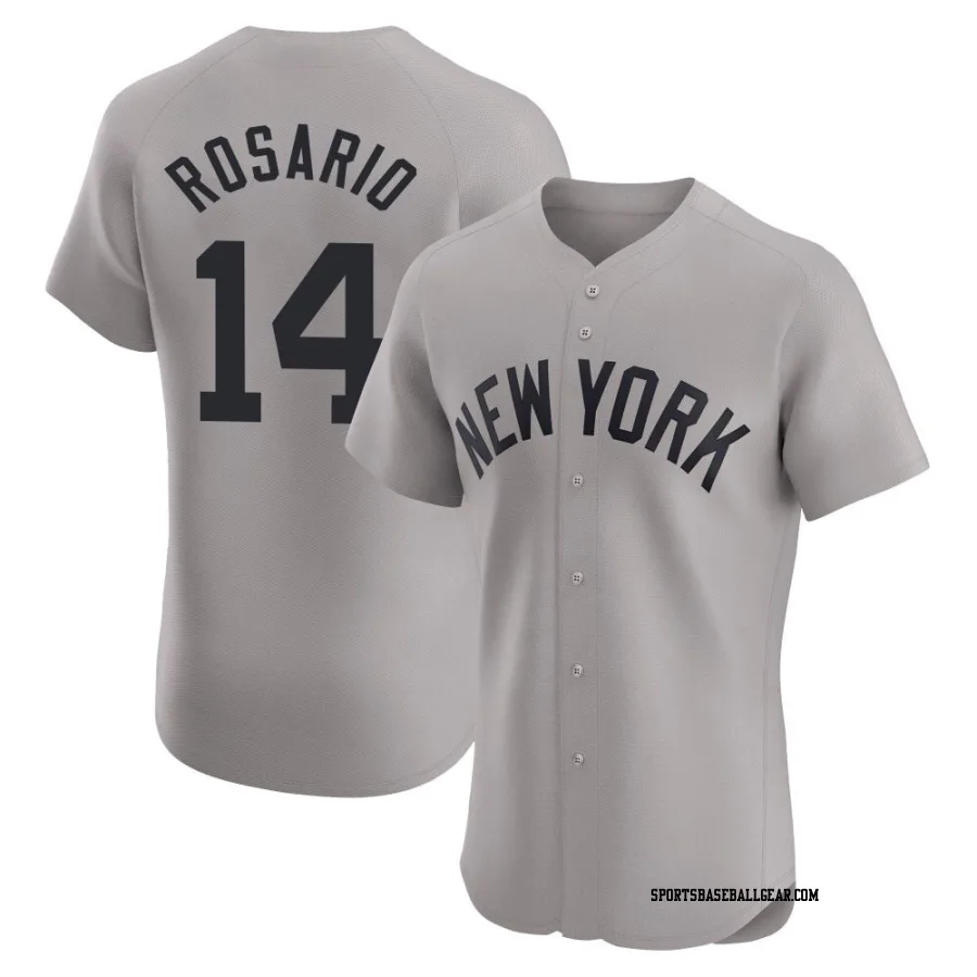 Amed Rosario Men's New York Yankees Gray Elite Road Jersey