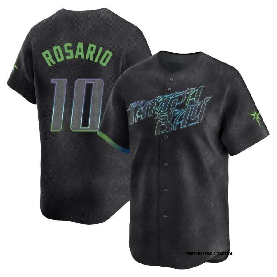 Amed Rosario Men's Tampa Bay Rays Charcoal Limited 2024 City Connect Jersey
