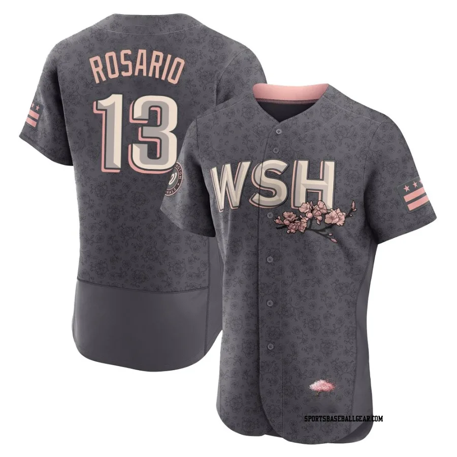 Amed Rosario Men's Washington Nationals Gray Authentic 2022 City Connect Jersey