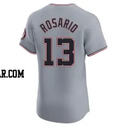 Amed Rosario Men&#039;s Washington Nationals Gray Elite Road Jersey